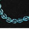 Sparkling Blue Topaz Hydro Quartz Faceted Oval Beads Strand  Length is 8 Inches & Sizes 14mm to 17.5mm appox. 